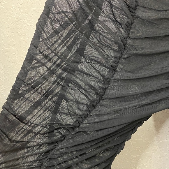 NWT Fashion Nova Sheer Rusched Leggings - Picture 7 of 10